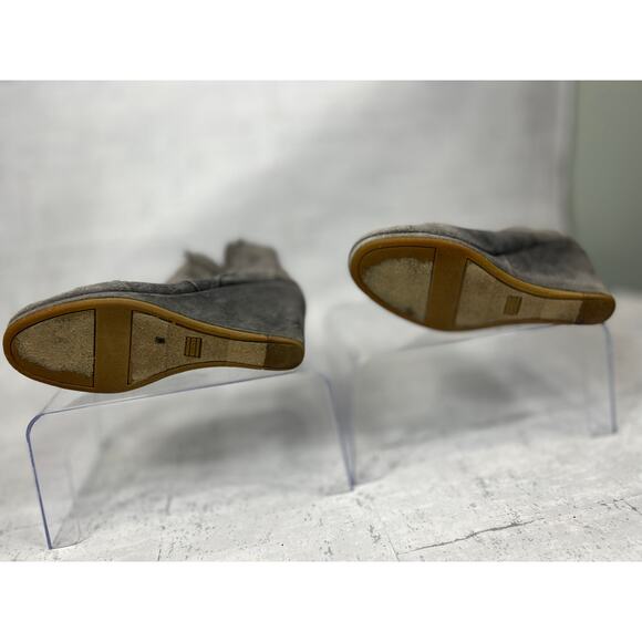 TOMS Women’s Desert Wedge Ankle Bootie Grey Suede Size 790 - Picture 6 of 6